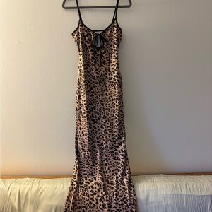 Leopard Print Maxi Dress